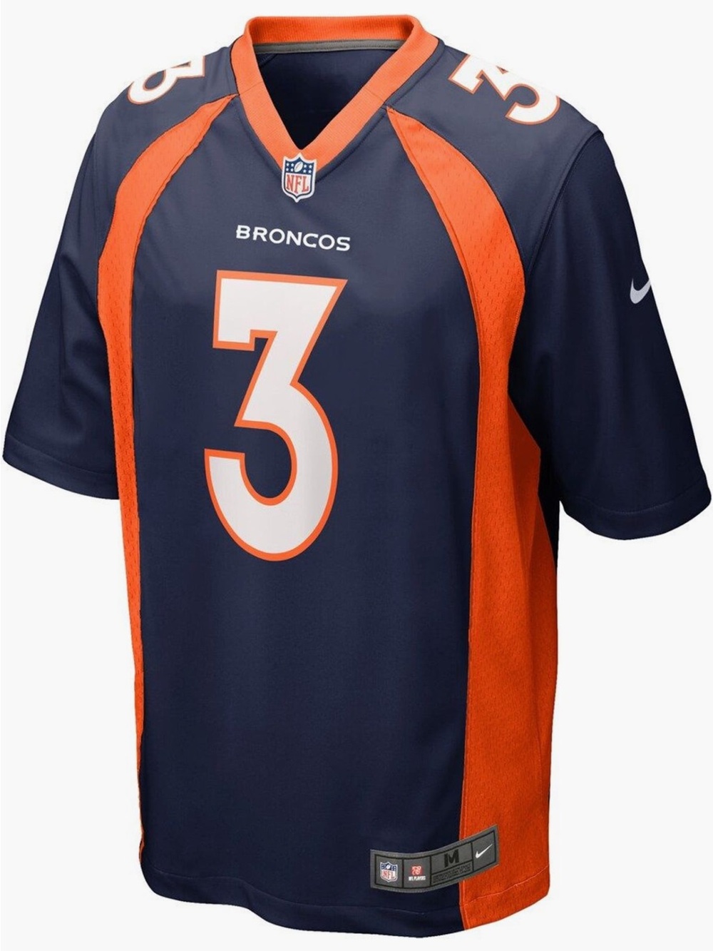 RUSSELL WILSON NIKE DENVER BRONCOS NAVY BLUE HOME GAME FOOTBALL JERSEY